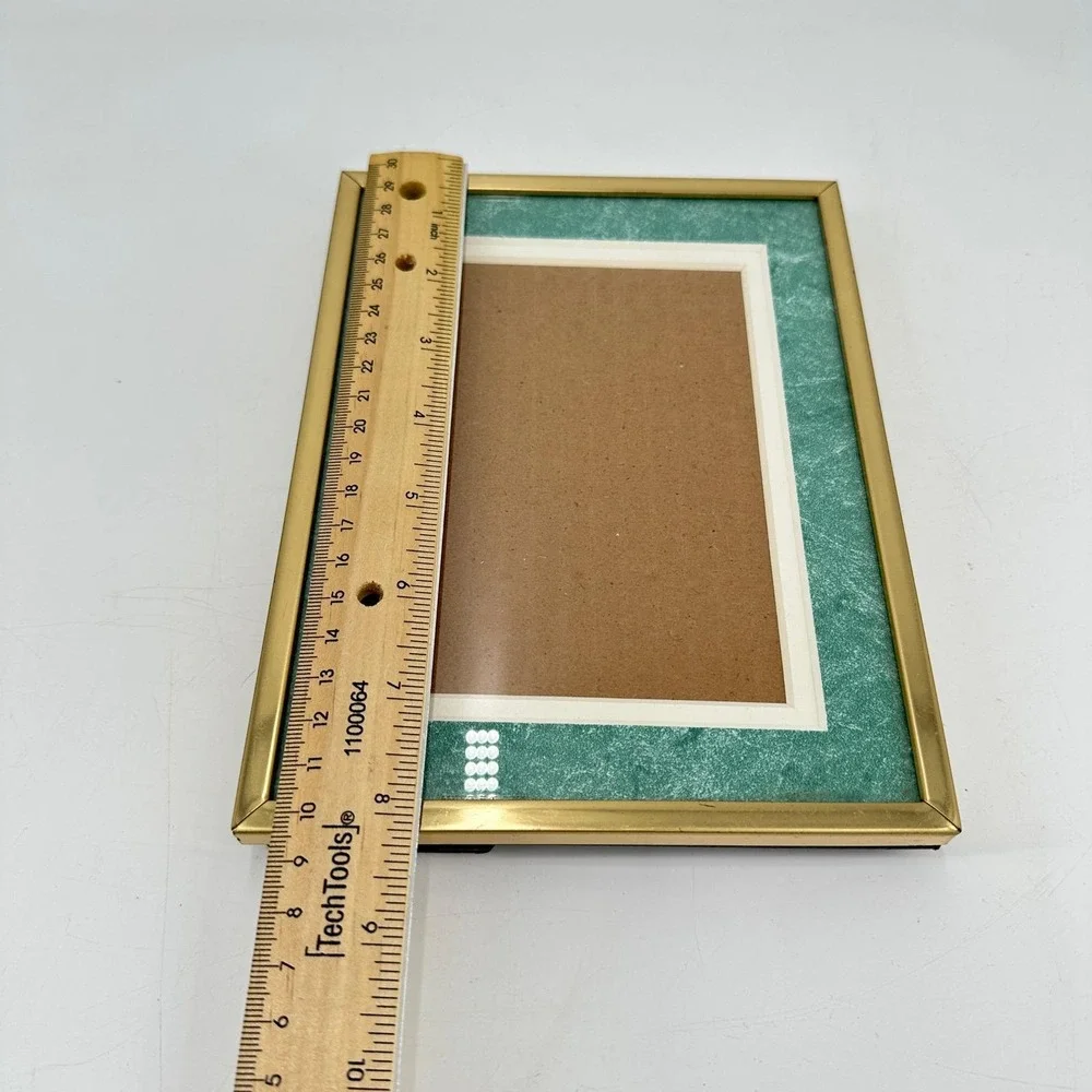 Vintage Burns‎ of Boston Gold 4x6 Picture Frame Hollywood Regency Decor